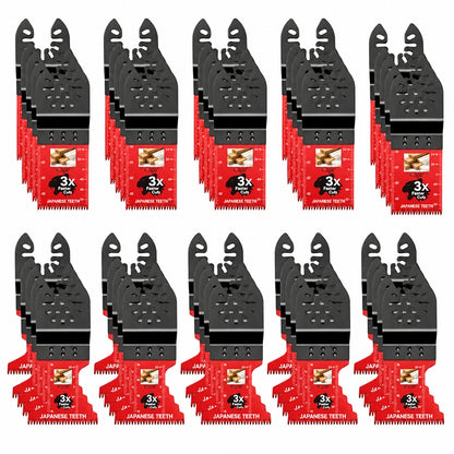 🔥 Cut Faster & Cleaner — Japanese-Tooth Oscillating Saw Blades | Universal Fit, 10–50 Pack 🪚