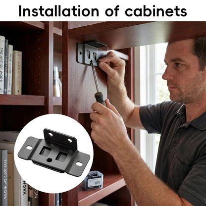 🔩 Interlocking Furniture Connector Bracket – Secure Wood Panel Fastener