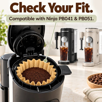 ☕ Basket-Style Paper Coffee Filters – Cleaner Brew & Easy Cleanup ✨