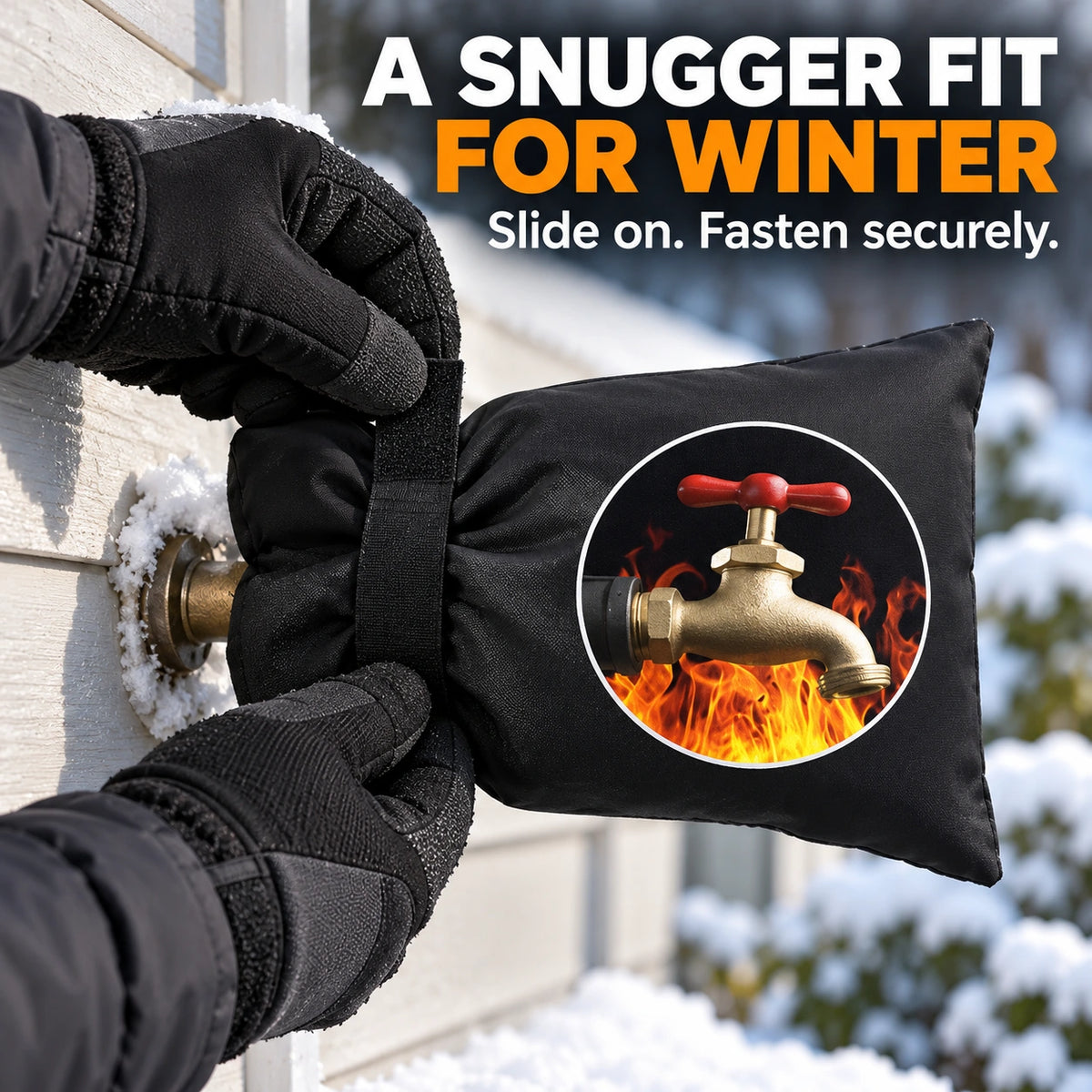 ❄️Insulated Outdoor Faucet Covers for Winter Freeze Protection