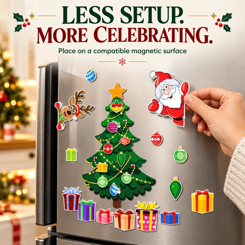 🎄Reusable Christmas Tree Fridge Magnet Set