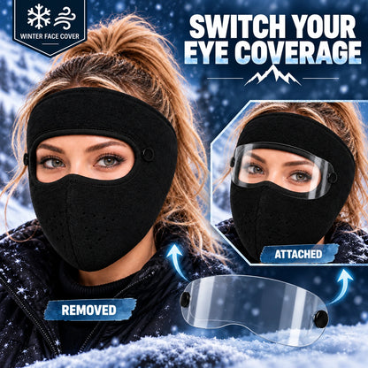 🧣Winter Fleece Face Mask (2-Pack, with Detachable Goggles)