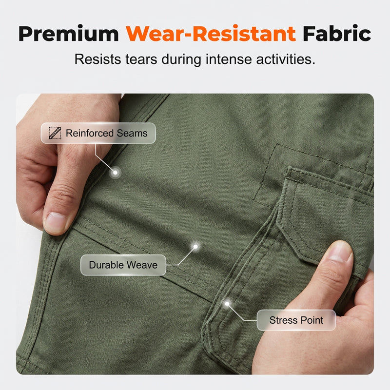 🩳 Men's Outdoor Tactical Cargo Shorts – Multi-Pocket, Durable & Quick-Dry Casual Wear ⛰️