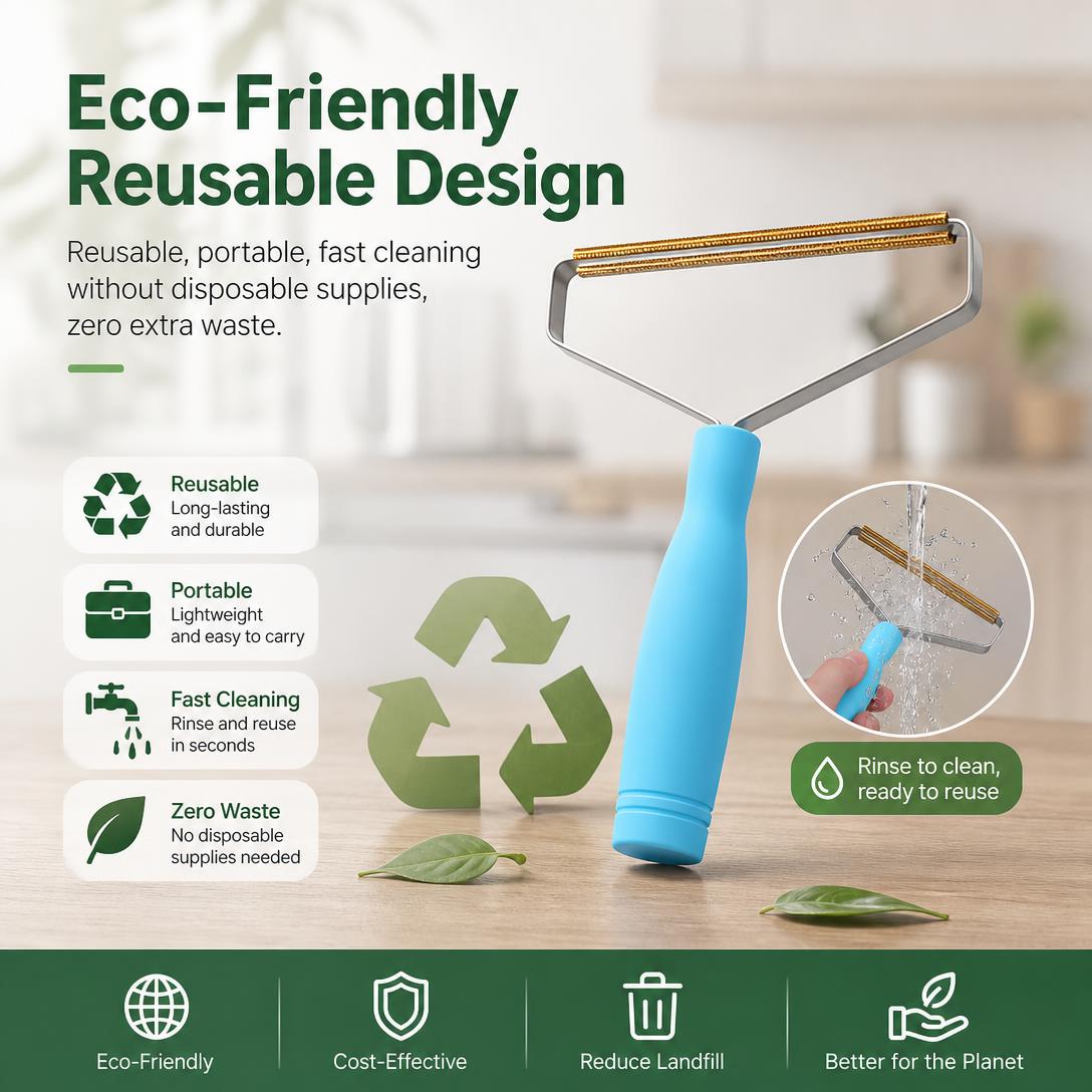 🐾Multi-functional powerful pet hair removal tool