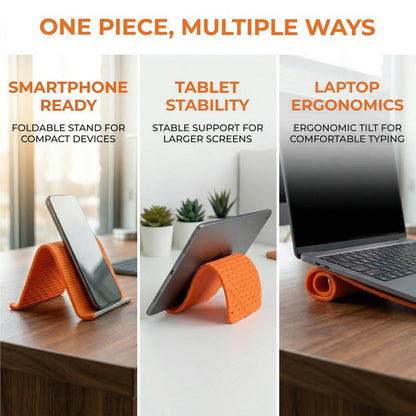 Ultra-Portable Bendable Silicone Phone Holder for Desk, Bed & Travel 📱🎒