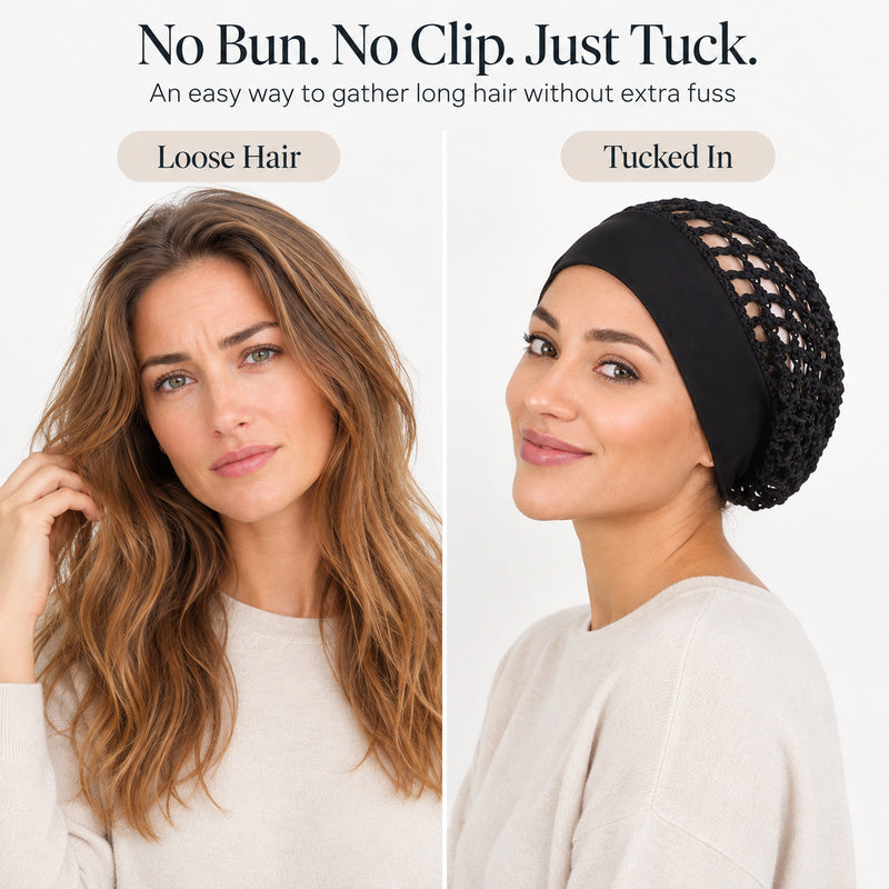 🌿 Gentle on Hair & Scalp! Breathable Elastic Mesh Hair Net Cap 🎀