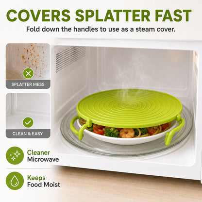 🔥 Double Your Space & Heat 2X Faster! Multi-Functional Foldable Microwave Rack & Fridge Organizer 🍽️💚