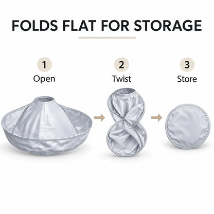 ✂️ Mess-Free Haircut Cape – Foldable Hair Catcher for Easy Cleanup 🧹