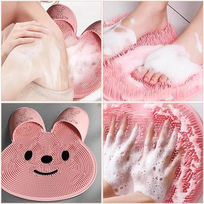 🔥 Cute Rabbit Anti-Slip Massage Foot Mat 🐾 — Deep Cleansing & Relaxing Foot Spa at Home! ✨