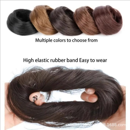 Buy three get one free✨ Messy Hair Bun Scrunchie— 7 Colors Available, Effortless Volume & Instant Updo Style 💁‍♀️