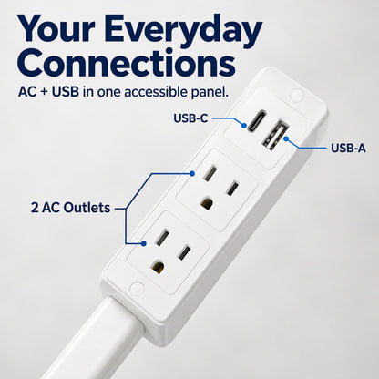 Adjustable Outlet Extender with USB Ports – Bring Hidden Wall Outlets Within Easy Reach 🔌