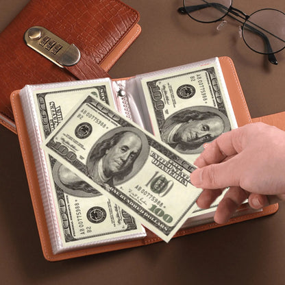 🔒 Secure Your Cash in Style! Lockable A6 Savings Notebook with 3-Digit Combination Lock 💸