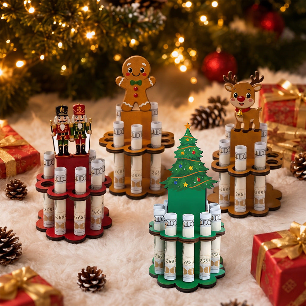💵 Unique Christmas Wooden Cash Gift Stand – Make Giving Cash Extra Fun & Special! 🎄