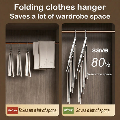 Space Saving 6-Layer Pants Hanger for Storage Organization