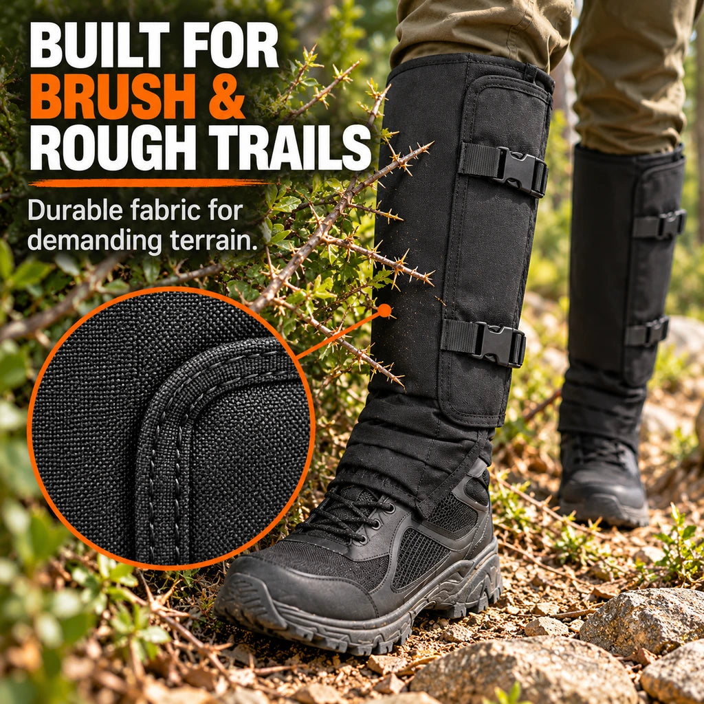 🥾Adjustable Snake-Resistant Leg Gaiters for Hiking & Hunting