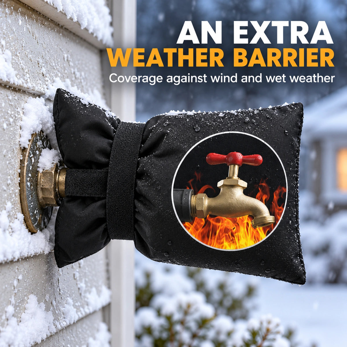 ❄️Insulated Outdoor Faucet Covers for Winter Freeze Protection
