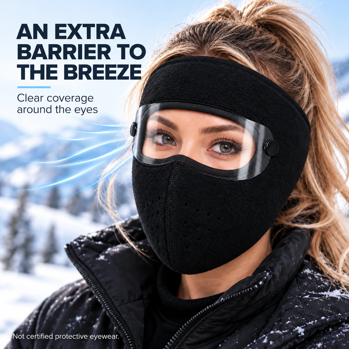 🧣Winter Fleece Face Mask (2-Pack, with Detachable Goggles)