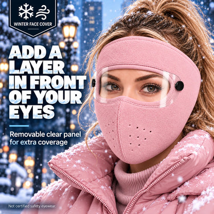 🧣Winter Fleece Face Mask (2-Pack, with Detachable Goggles)