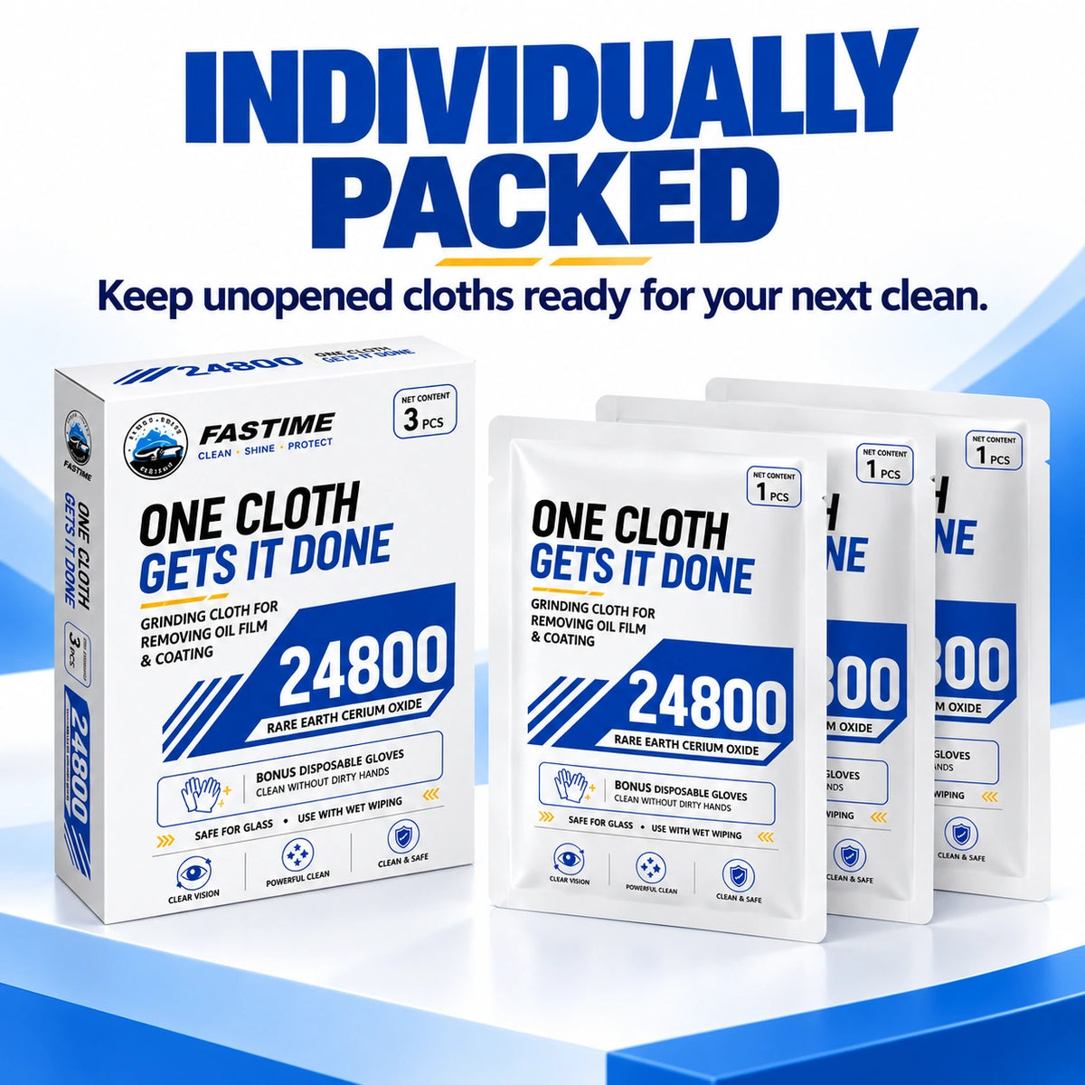 💧Windshield Oil Film & Water Spot Remover Cloths