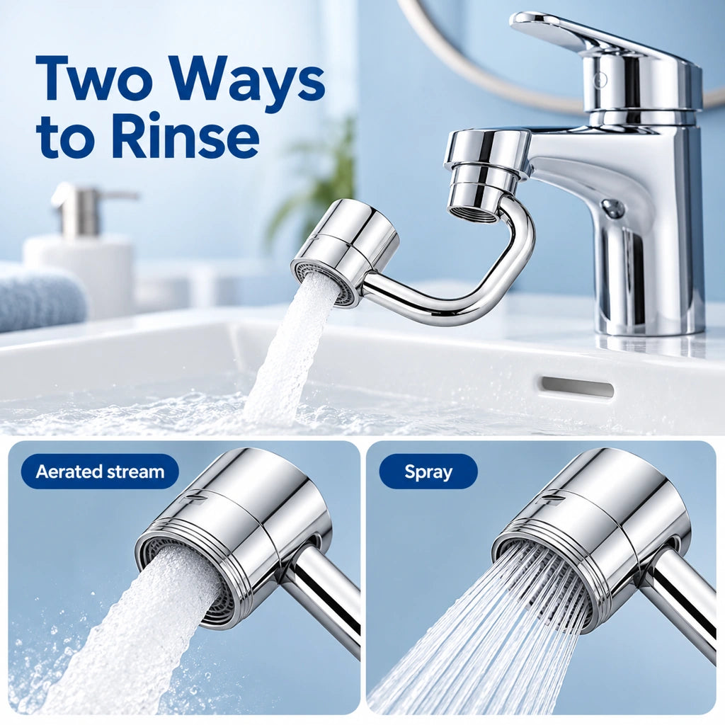 💧1440° Rotatable Faucet Aerator Extension for Toddlers