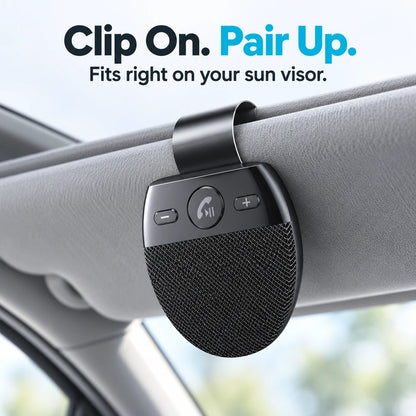 🚗 Bluetooth Car Speakerphone – Sun Visor Hands-Free Calling & Music for Cars Without Bluetooth