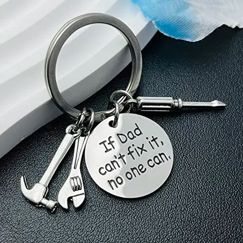 🎁Father's Day Keychain, Fashion Accessory with Hammer