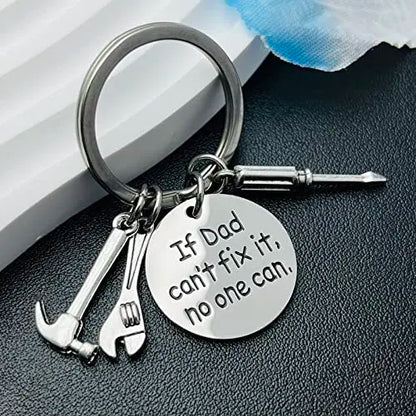 🎁Father's Day Keychain, Fashion Accessory with Hammer