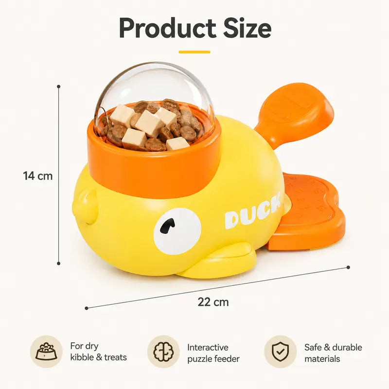 Cat Treat Dispenser Toy, Slow Feeding Enrichment Toy for Cats and Small Dogs