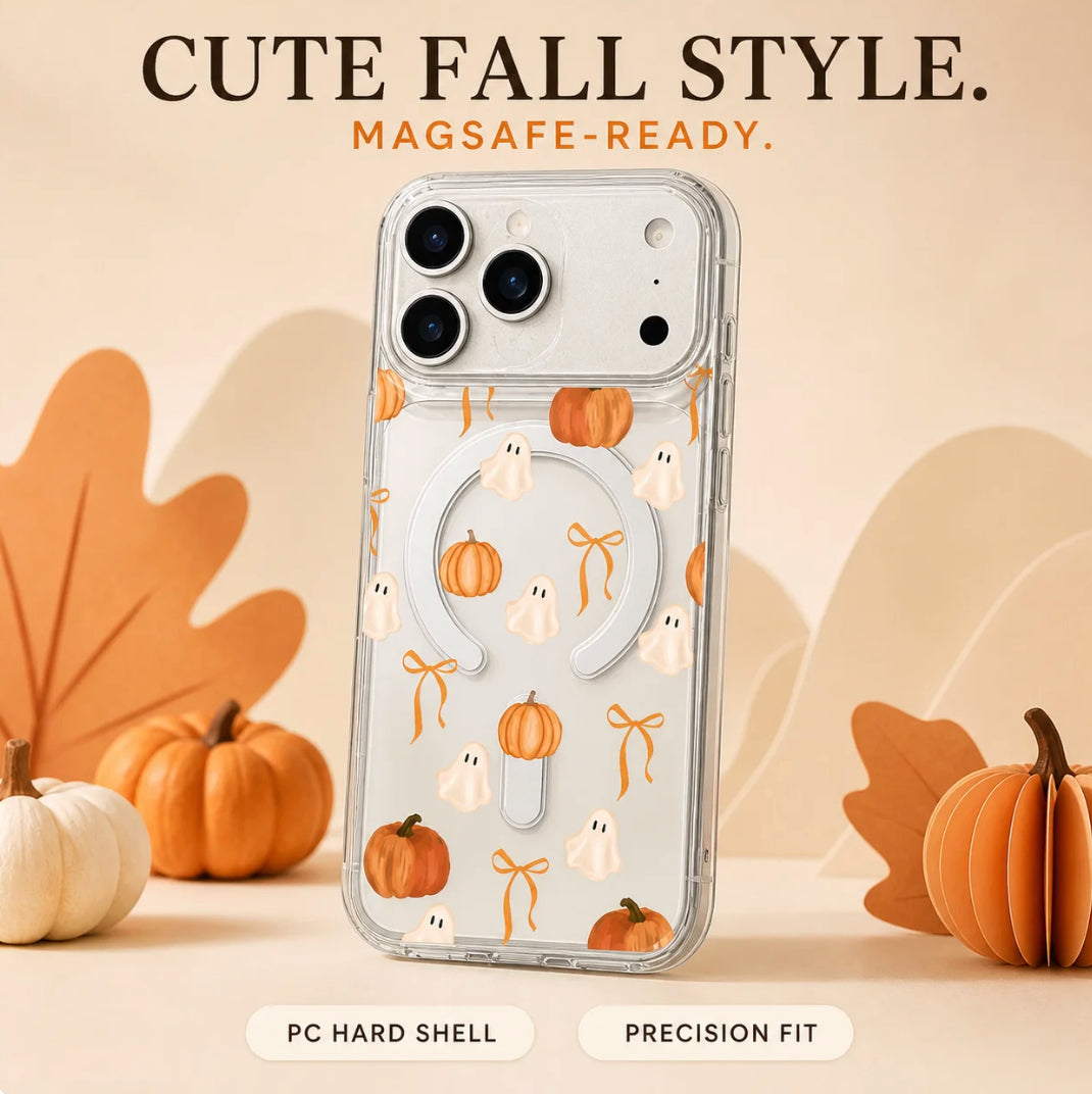 Everyday Drop Protection Meets Festive Vibe! Shockproof Halloween MagSafe Phone Case 🧡🛡️