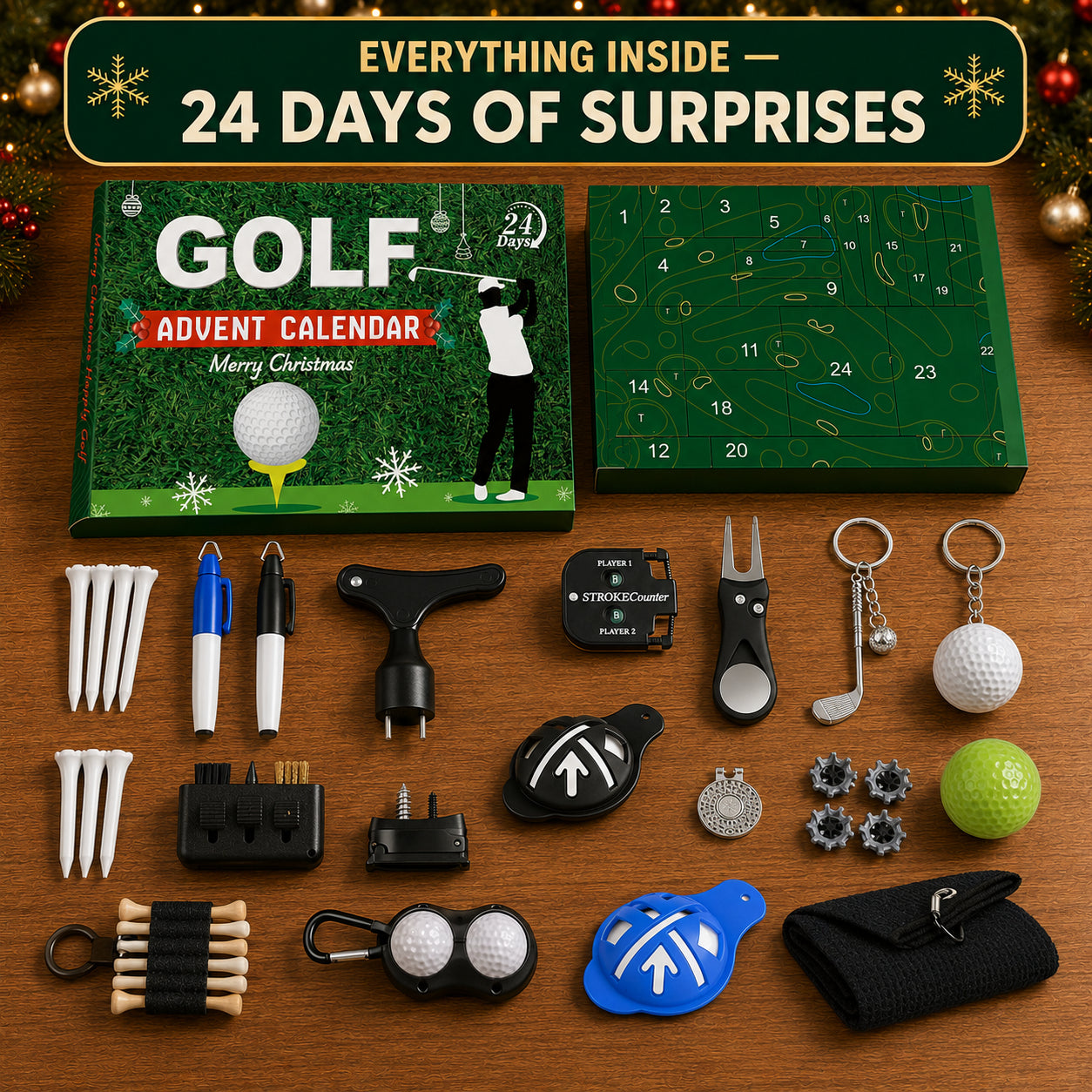 🎁 The Ultimate Golfer's Advent Calendar 2026 – 24 Days Holiday Countdown Surprise ⛳