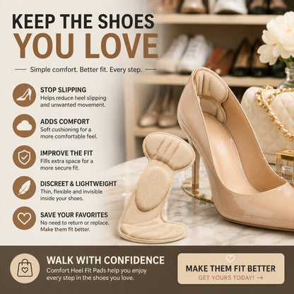 👠 10-Pair Pain-Free Heel Grips | Stop Shoes From Slipping & Blisters Fast ✨