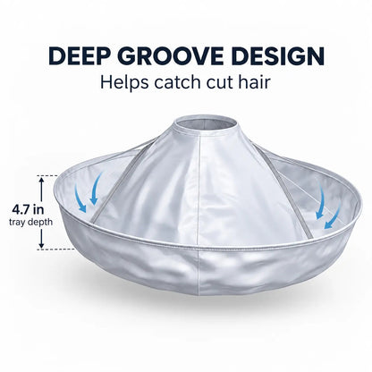 ✂️ Mess-Free Haircut Cape – Foldable Hair Catcher for Easy Cleanup 🧹