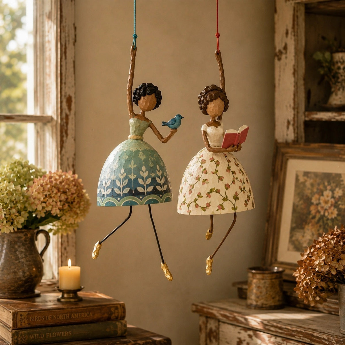 ✨ Whimsical Dancing Lady Hanging Ornament 🌸 — Bring Art & Elegance to Your Space! 🏡🔥