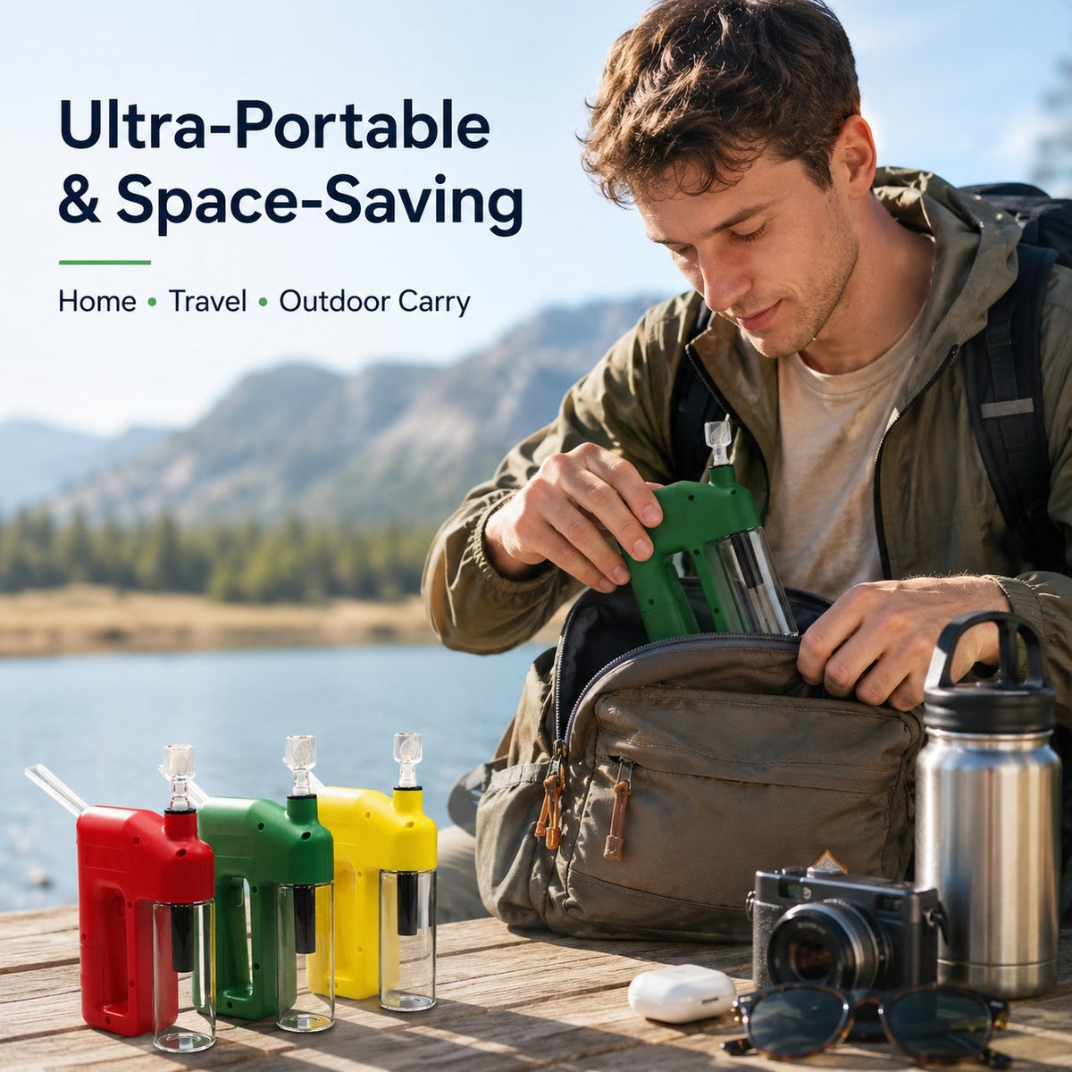 Portable Handheld Electric Filtration Device – Compact Glass Chamber, Electric‑Assisted & Easy‑to‑Clean | Available in 6 Unique Colors