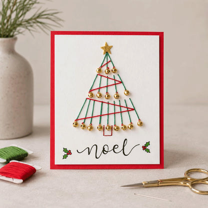 DIY Christmas Thread Art Card Kit – Stitch Magical Holiday Cards