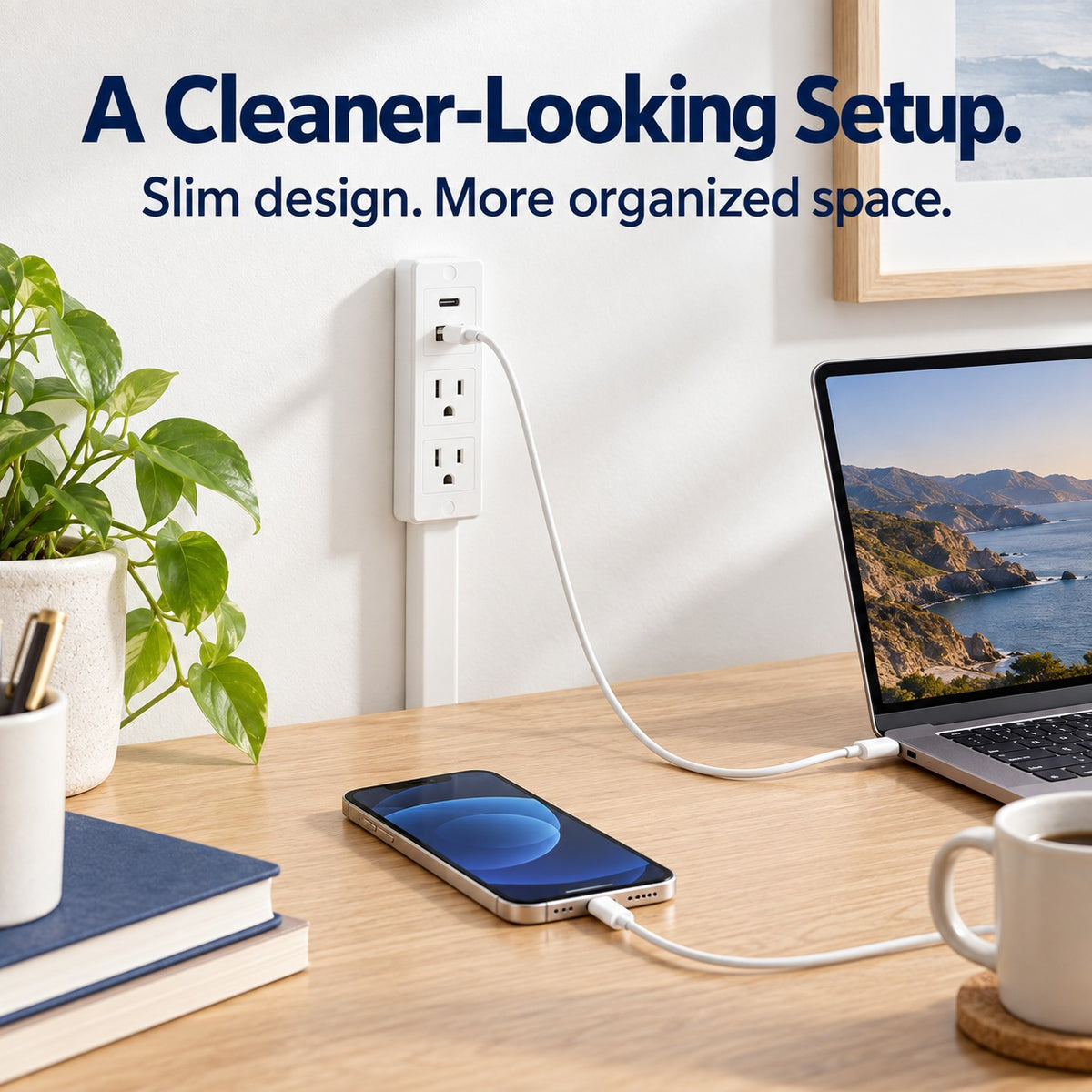 Adjustable Outlet Extender with USB Ports – Bring Hidden Wall Outlets Within Easy Reach 🔌