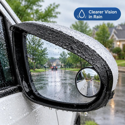 🚗 2-in-1 Side Mirror Rain Visor & Blind Spot Mirror – Clearer View in Any Weather
