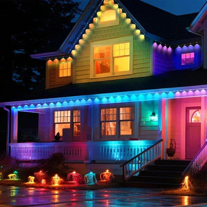 ✨ Permanent Rainbow Outdoor LED Lights – App Controlled & Year-Round Ready 🏡