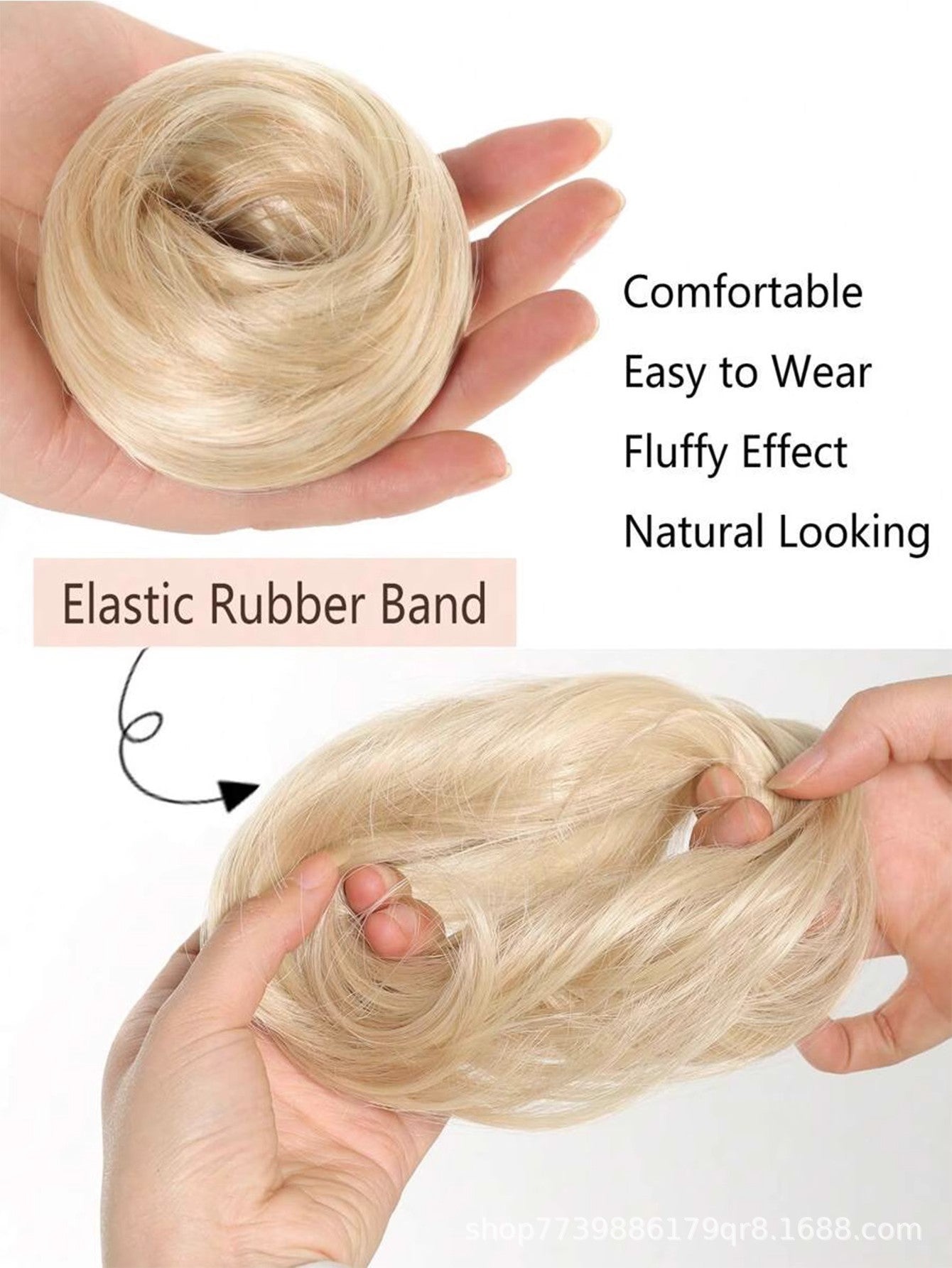 Buy three get one free✨ Messy Hair Bun Scrunchie— 7 Colors Available, Effortless Volume & Instant Updo Style 💁‍♀️