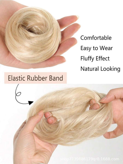 Buy three get one free✨ Messy Hair Bun Scrunchie— 7 Colors Available, Effortless Volume & Instant Updo Style 💁‍♀️