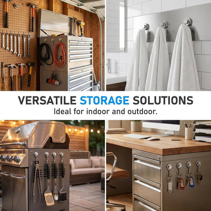 🔥 Heavy Duty 180° Rotatable Swivel Hooks ⚡ — Compact, Strong & Space-Saving Organization! 🏠✨