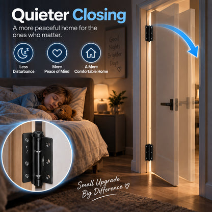 🔥 Must-Have Home Upgrade! Silent Soft-Close Self-Closing Door Hinge 🚪