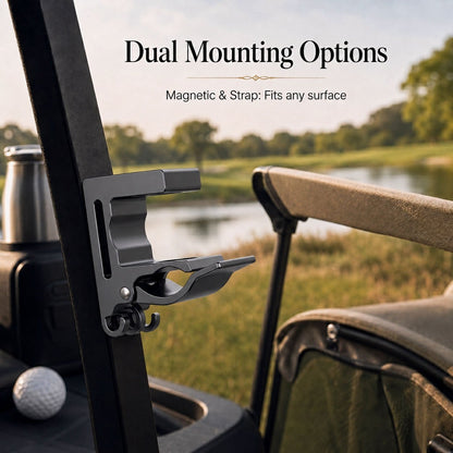 ⛳️ Premium Magnetic Cigar Clip for Golf Carts | Ultra-Strong Magnet & Silicone Grip 💨