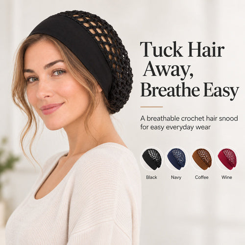 🌿 Gentle on Hair & Scalp! Breathable Elastic Mesh Hair Net Cap 🎀