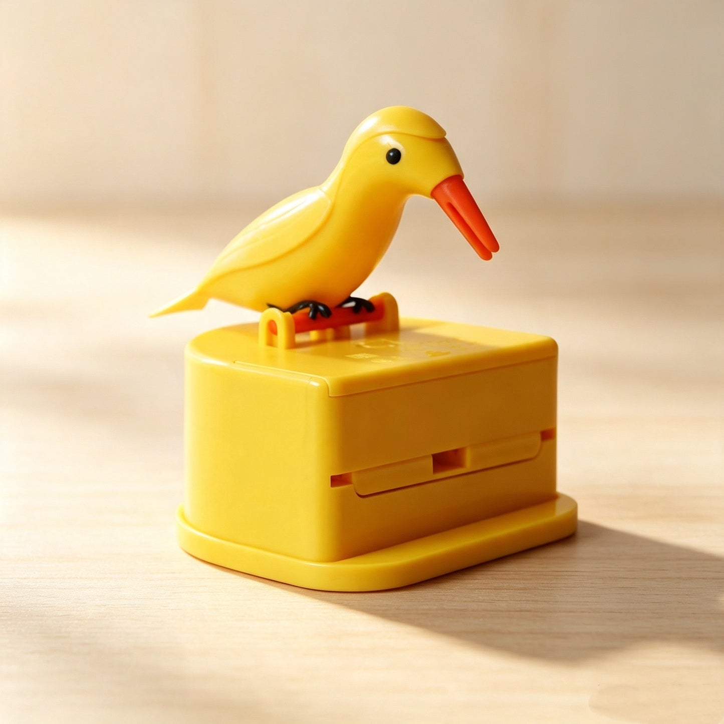 Super fun woodpecker toothpick holder