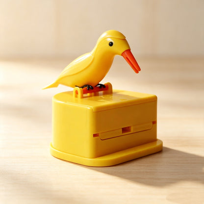 Super fun woodpecker toothpick holder