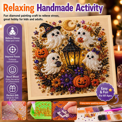 👻💎Halloween Ghost Pearl Art DIY Kit