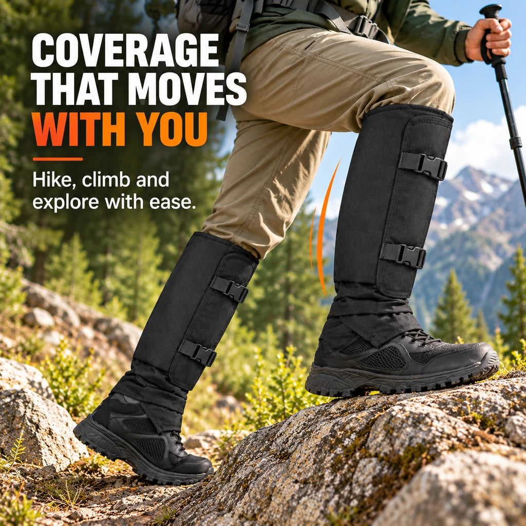 🥾Adjustable Snake-Resistant Leg Gaiters for Hiking & Hunting