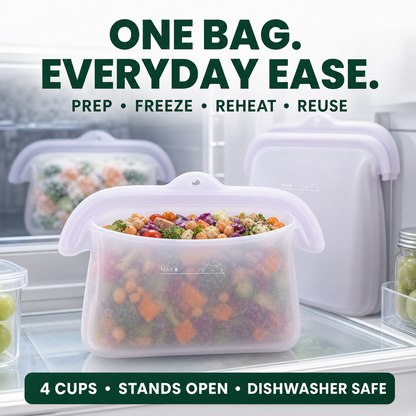 Eco-Friendly Silicone Food Storage Bags