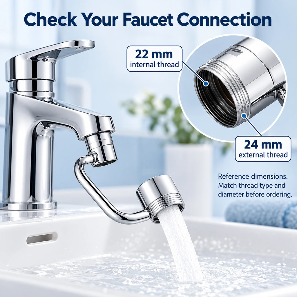 💧1440° Rotatable Faucet Aerator Extension for Toddlers